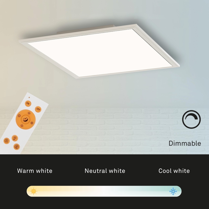 Briloner 7194-016 - LED Zatemnitvena stropna svetilka SIMPLE LED/18W/230V 3000-6500K + Daljinski upravljalnik