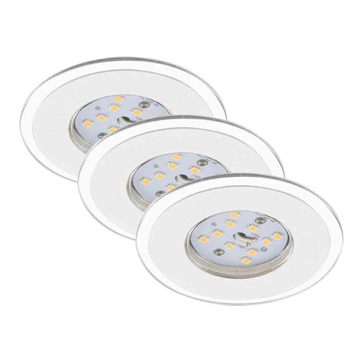 Briloner 7197-036-SET 3x LED Zatemnitvena kopalniška vgradna svetilka LED/4,5W/230V IP44