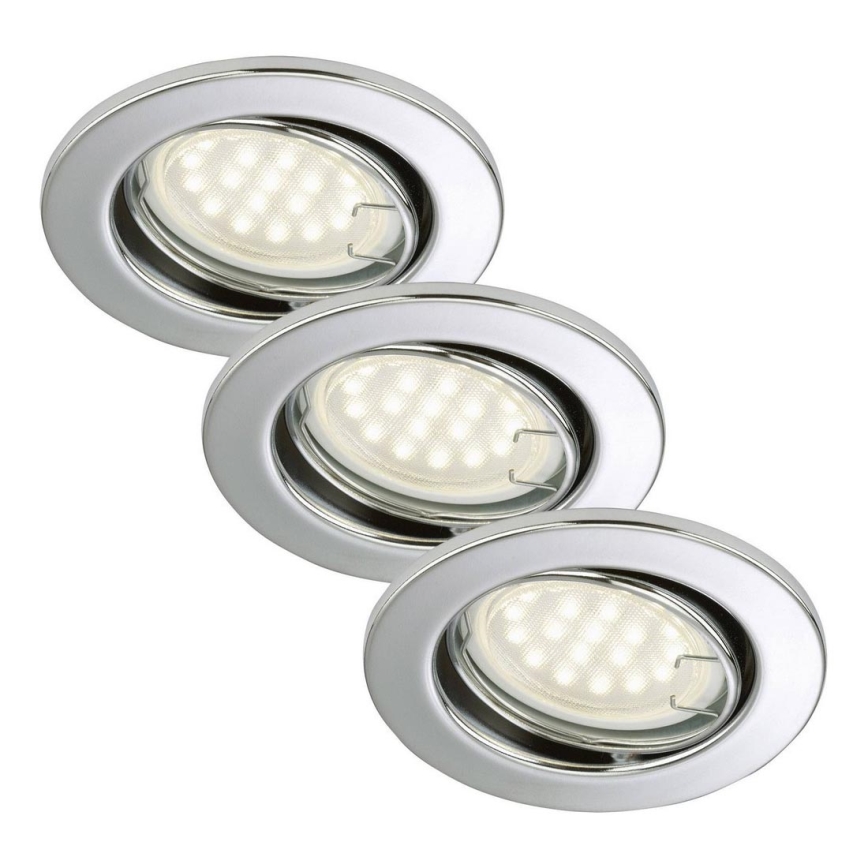 Briloner 7208-038 - KOMPLET 3xLED Vgradna svetilka ATTACH 3xGU10/3W/230V 210lm