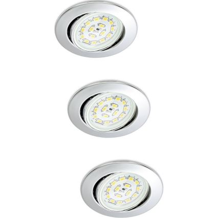 Briloner 7208-038 - KOMPLET 3xLED Vgradna svetilka ATTACH 3xGU10/3W/230V 210lm