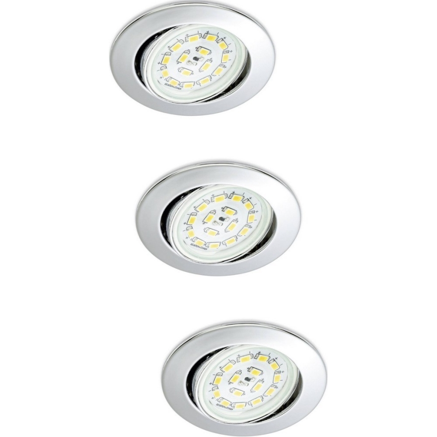 Briloner 7208-038 - KOMPLET 3xLED Vgradna svetilka ATTACH 3xGU10/3W/230V 210lm