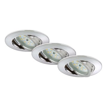 Briloner 7209-038 - SET 3x LED Kopalniška vgradna svetilka LED/5W/230V IP23