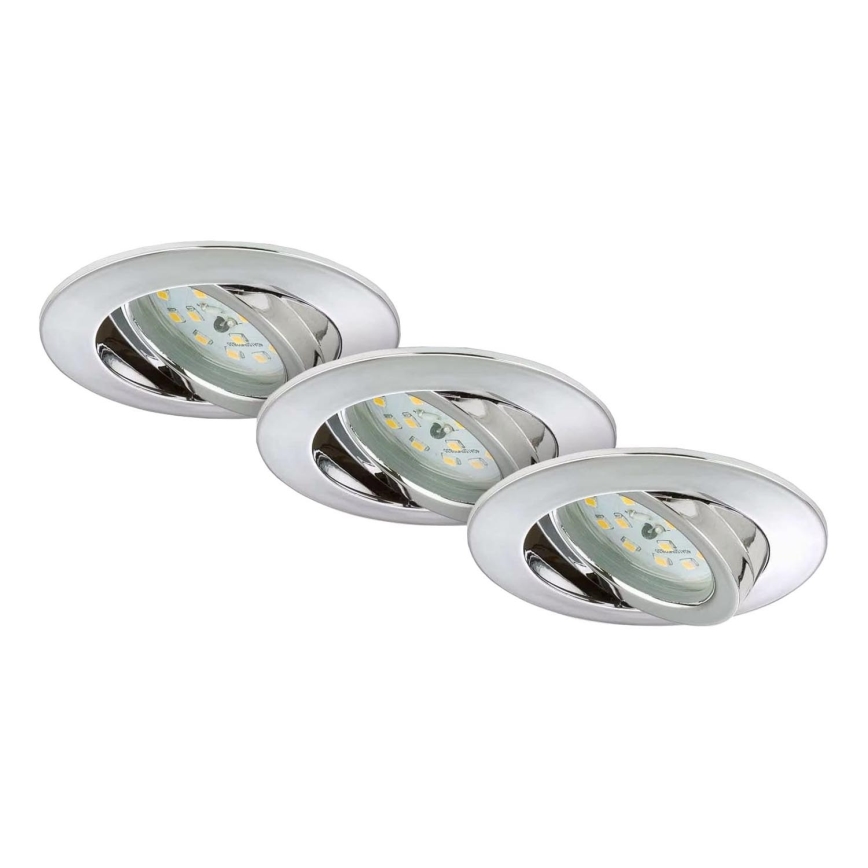 Briloner 7209-038 - SET 3x LED Kopalniška vgradna svetilka LED/5W/230V IP23