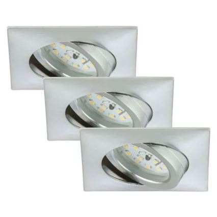 Briloner 7210-039 - SET 3x LED Kopalniška vgradna svetilka ATTACH 1xLED/5W/230V IP23