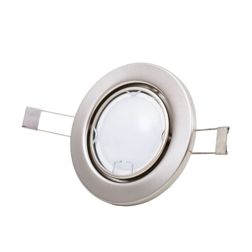 Briloner 7221-032 - SET 3x LED Kopalniška vgradna svetilka 1xGU10/3W/230V IP23 mat krom