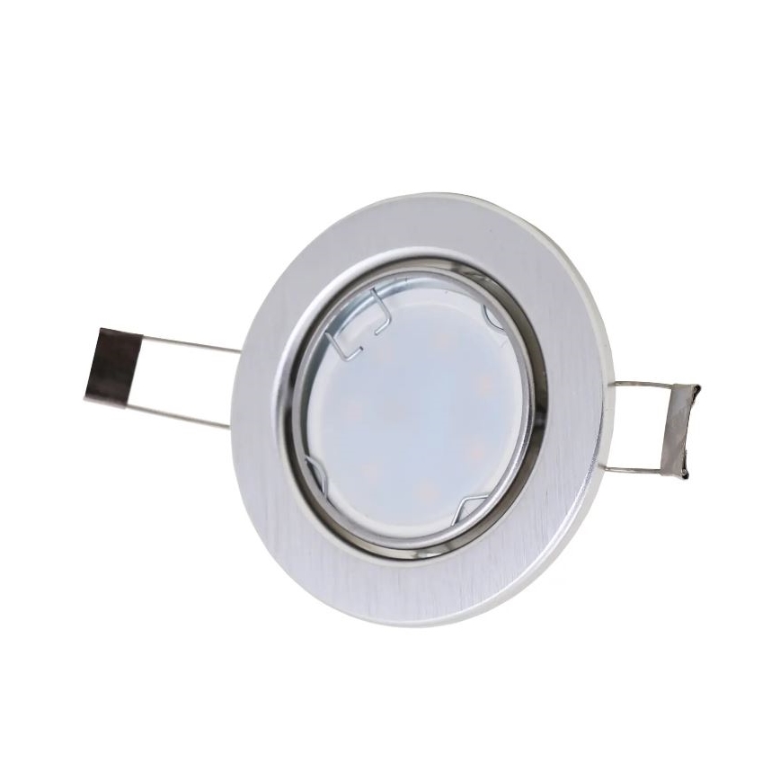 Briloner 7221-039 - KOMPLET 3x LED kopalniška vgradna svetilka 1xGU10/3W/230V IP23 srebrna