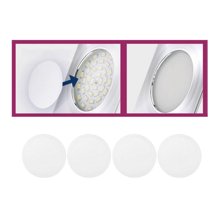 Briloner 7224-040 - SET 4x Difuzor za vgradna svetila pr. 69 mm