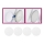 Briloner 7224-040 - SET 4x Difuzor za vgradna svetila pr. 69 mm