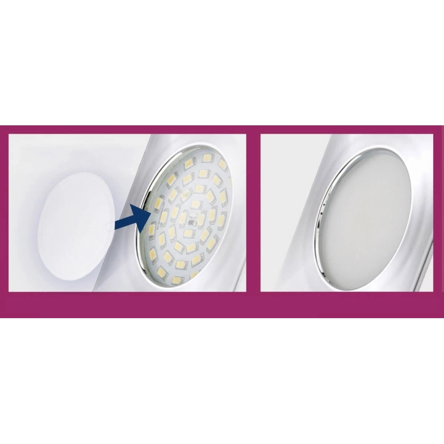 Briloner 7224-040 - SET 4x Difuzor za vgradna svetila pr. 69 mm