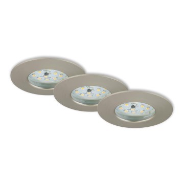 Briloner 7231-032 - SET 3x LED Zatemnitvena vgradna kopalniška svetilka ATTACH svetilka LED/5,5W/230V IP44