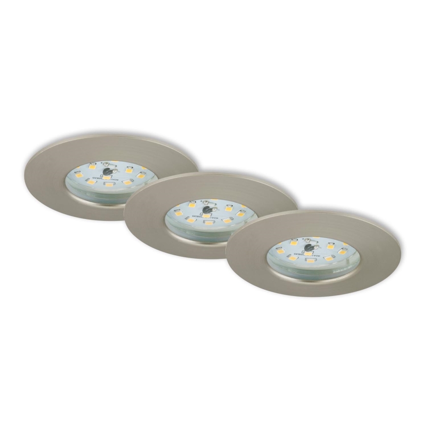 Briloner 7231-032 - SET 3x LED Zatemnitvena vgradna kopalniška svetilka ATTACH svetilka LED/5,5W/230V IP44