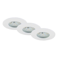 Briloner 7231-036 - SET 3x LED Zatemnitvena kopalniška vgradna svetilka LED/5,5W/230V IP44