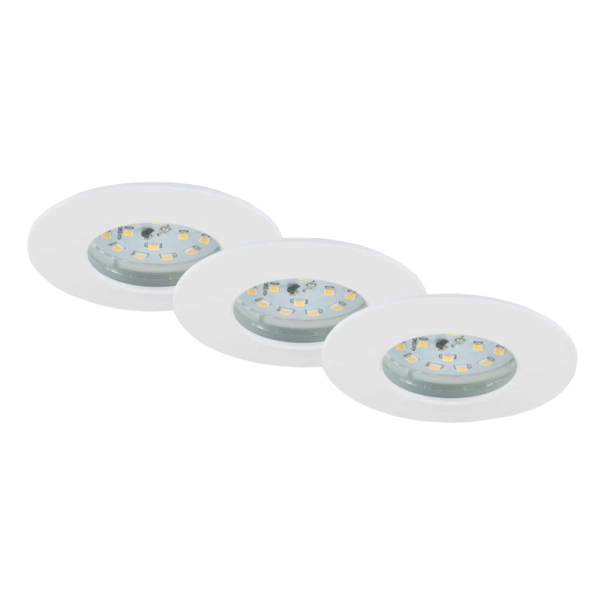 Briloner 7231-036 - SET 3x LED Zatemnitvena kopalniška vgradna svetilka LED/5,5W/230V IP44