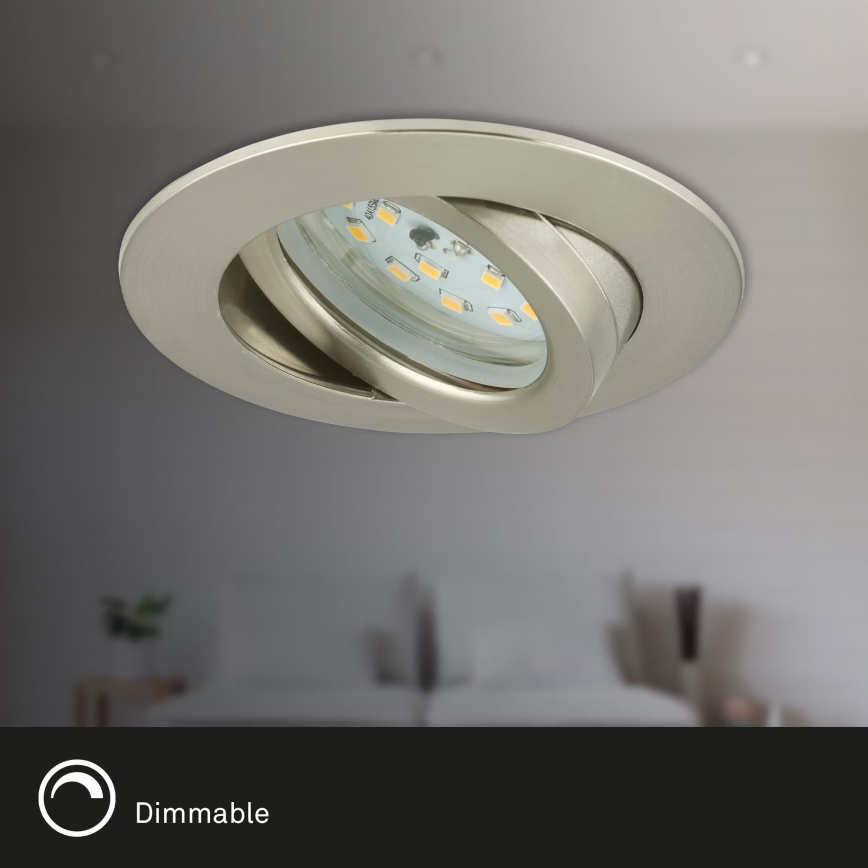 Briloner 7232-032 - Komplet 3x zatemljivih LED kopalniških vgradnih stropnih svetilk ATTACH LED/5,5W/230V IP23