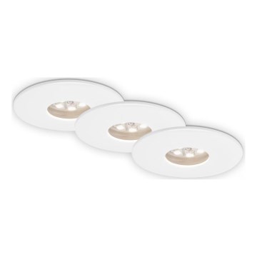 Briloner 7240-036 -SET 3x LED Kopalniška vgradna svetilka ATTACH LED/1,8W/230V IP44 bela
