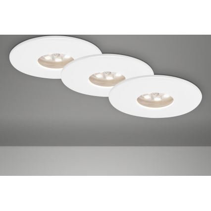 Briloner 7240-036 -SET 3x LED Kopalniška vgradna svetilka ATTACH LED/1,8W/230V IP44 bela