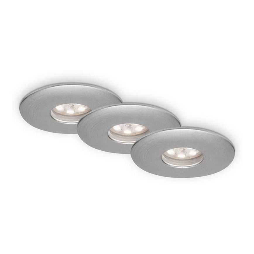 Briloner 7240-039 - SET 3x LED Kopalniška vgradna svetilka LED/1,8W/230V IP44