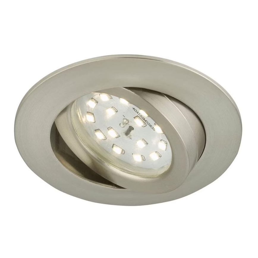 Briloner 7296-012 - LED Zatemnitvena kopalniška vgradna svetilka ATTACH LED/6,5W/230V IP23 mat krom