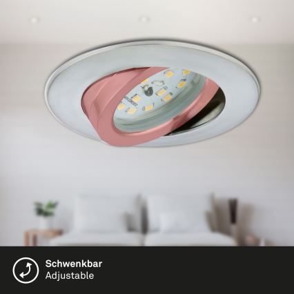 Briloner 7296-019 - LED Zatemnitvena kopalniška vgradna svetilka LED/6,5W/230V IP23