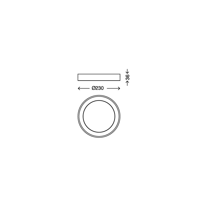 Briloner 7300-012 - LED Stropna svetilka LED/18W/230V