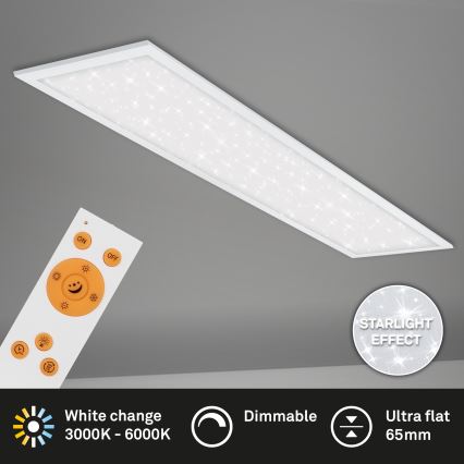 Briloner 7304-016 - LED Zatemnitvena stropna svetilka STARRY SKY LED/36W/230V 3000-6000K + Daljinski upravljalnik