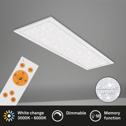 Briloner 7308-016 - LED Zatemnitvena stropna svetilka STARRY SKY LED/24W/230V 3000-6000K + Daljinski upravljalnik