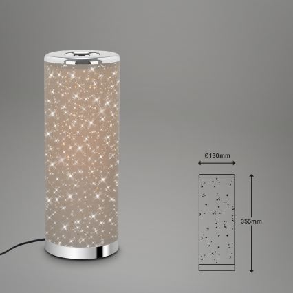 Briloner 7334-011 - LED Namizna svetilka STARRY SKY 1xGU10/5W/230V rjava