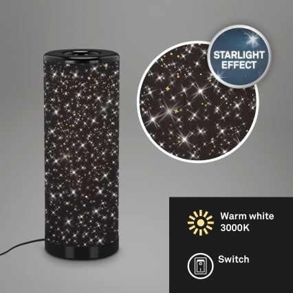 Briloner 7334-015 - LED Namizna svetilka STARRY SKY 1xGU10/5W/230V črna