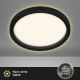 Briloner 7361-015 - LED Stropna svetilka CADRE LED/18W/230V pr. 29,7 cm črna