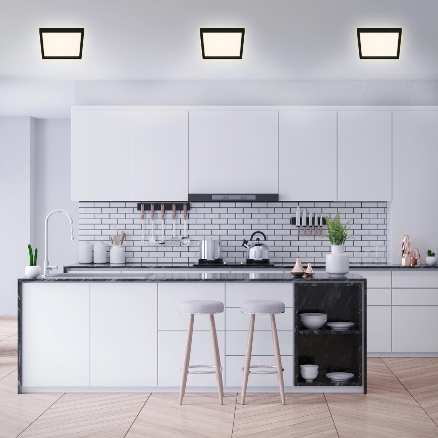 Briloner 7362-015 - LED Stropna svetilka CADRE LED/18W/230V 29,6x29,6 cm črna