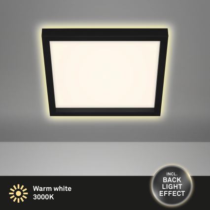 Briloner 7362-015 - LED Stropna svetilka CADRE LED/18W/230V 29,6x29,6 cm črna