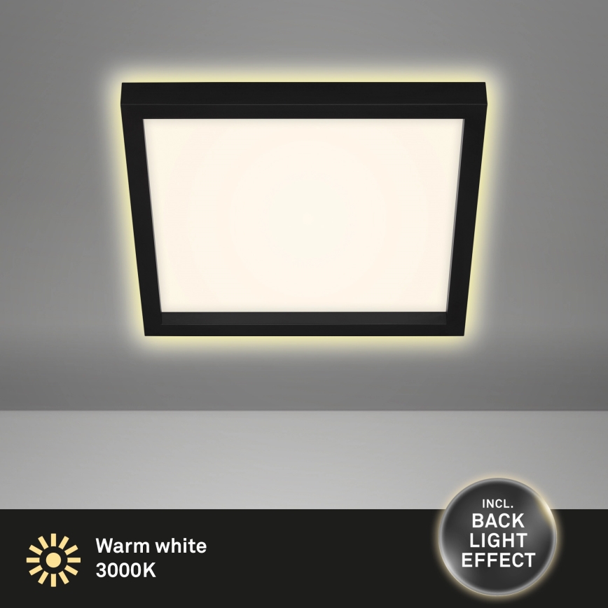 Briloner 7362-015 - LED Stropna svetilka CADRE LED/18W/230V 29,6x29,6 cm črna