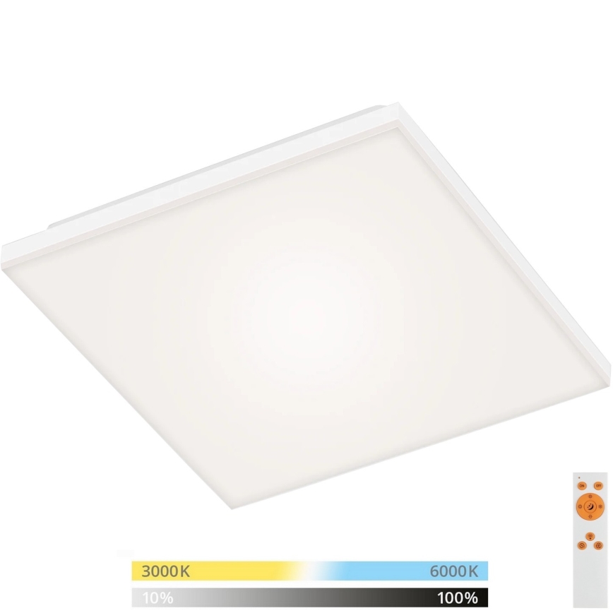 Briloner 7378-016 - LED Zatemnitveni panel LED/12W/230V 3000/4000/6500K + Daljinski upravljalnik