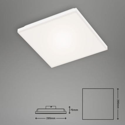 Briloner 7378-016 - LED Zatemnitveni panel LED/12W/230V 3000/4000/6500K + Daljinski upravljalnik