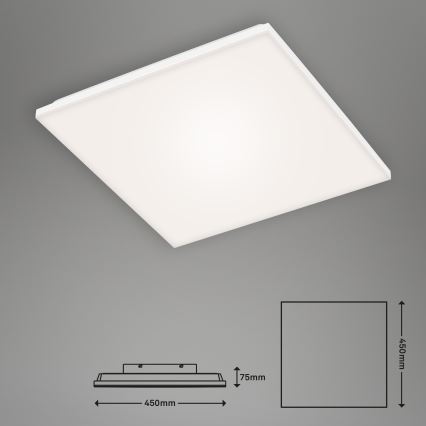 Briloner 7378-116 - LED Zatemnitvena stropna svetilka FRAMELESS LED/24W/230V 3000-6500K + Daljinski upravljalnik