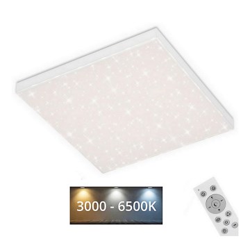 Briloner 7381-116 - LED Zatemnitvena stropna svetilka STARRY SKY LED/24W/230V 3000-6500K + Daljinski upravljalnik