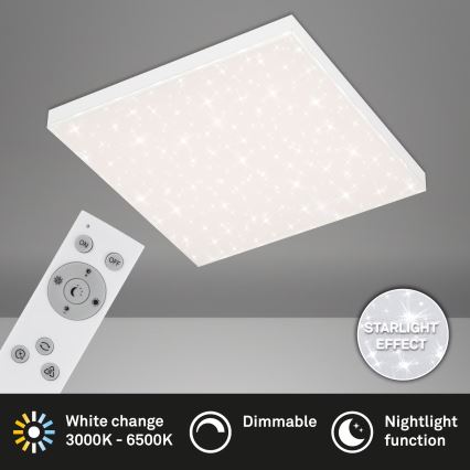 Briloner 7381-116 - LED Zatemnitvena stropna svetilka STARRY SKY LED/24W/230V 3000-6500K + Daljinski upravljalnik