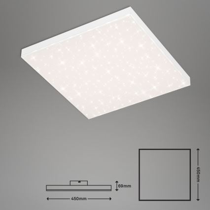 Briloner 7381-116 - LED Zatemnitvena stropna svetilka STARRY SKY LED/24W/230V 3000-6500K + Daljinski upravljalnik