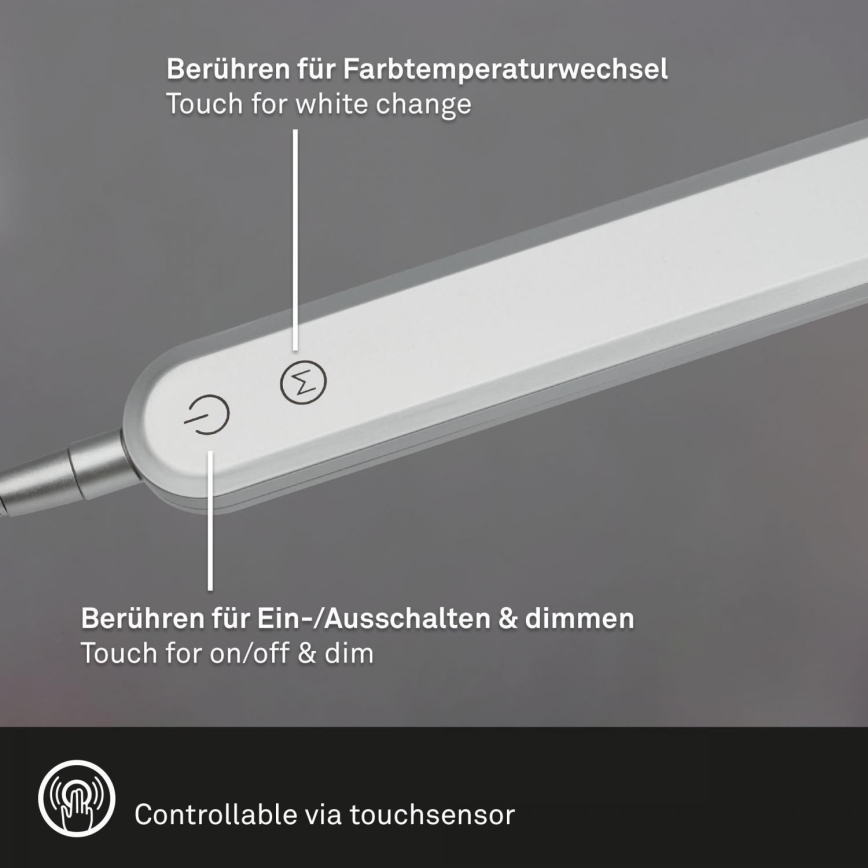 Briloner 7389-014 - LED Zatemnitven na dotik flexible namizna svetilka SERVO LED/8W/230V 3000/4000/6500K
