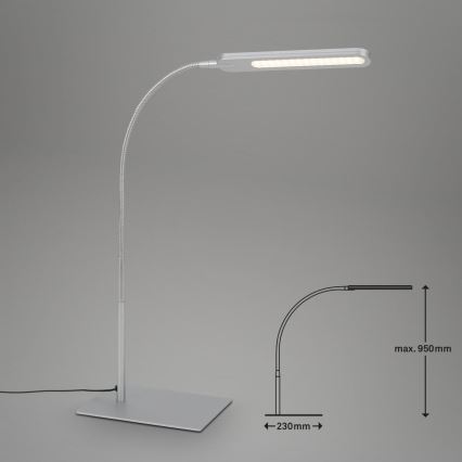 Briloner 7389-014 - LED Zatemnitven na dotik flexible namizna svetilka SERVO LED/8W/230V 3000/4000/6500K