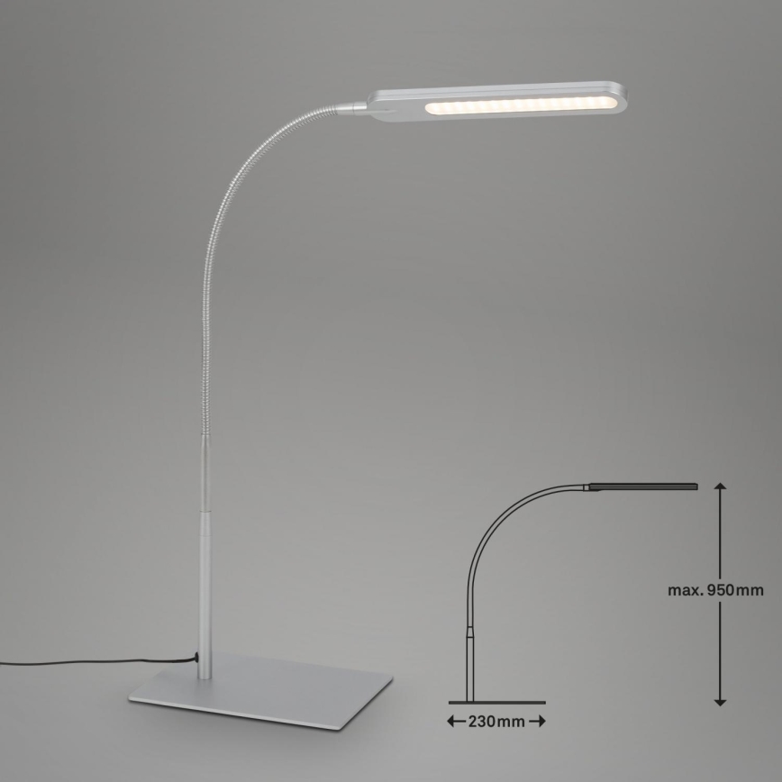 Briloner 7389-014 - LED Zatemnitven na dotik flexible namizna svetilka SERVO LED/8W/230V 3000/4000/6500K