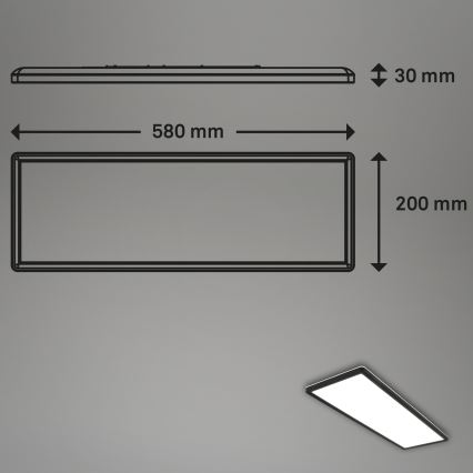 Briloner 7402-415 - LED Stropna svetilka SLIM LED/22W/230V