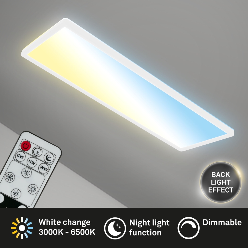 Briloner 7403-016 - LED Zatemnitvena stropna svetilka SLIM LED/23W/230V 2700-6500K + Daljinski upravljalnik