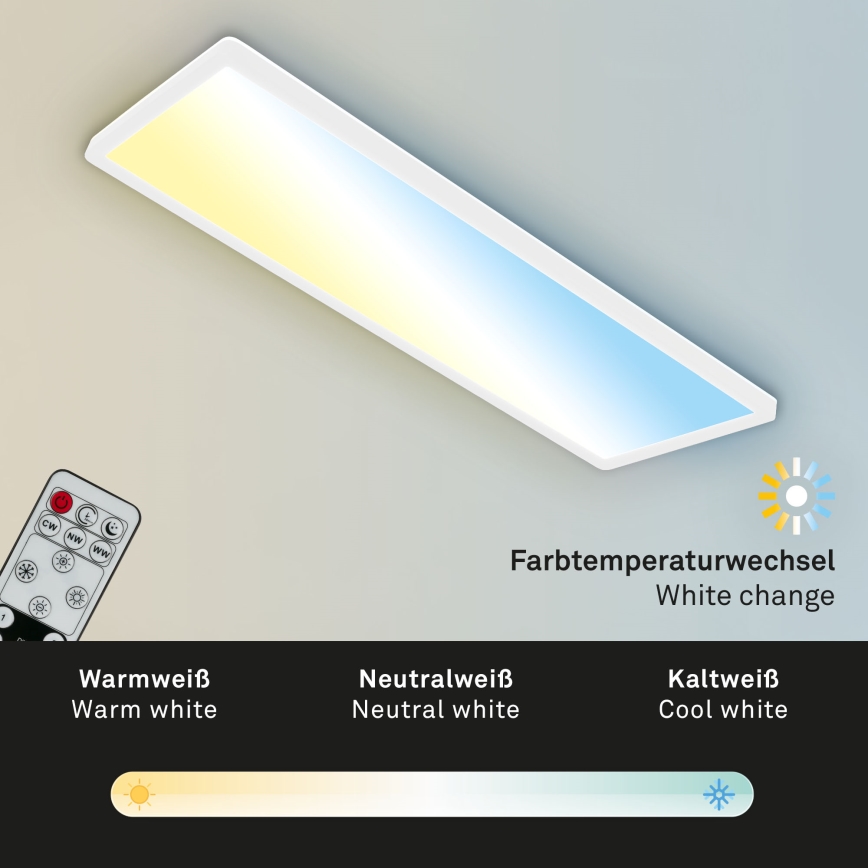 Briloner 7403-016 - LED Zatemnitvena stropna svetilka SLIM LED/23W/230V 2700-6500K + Daljinski upravljalnik