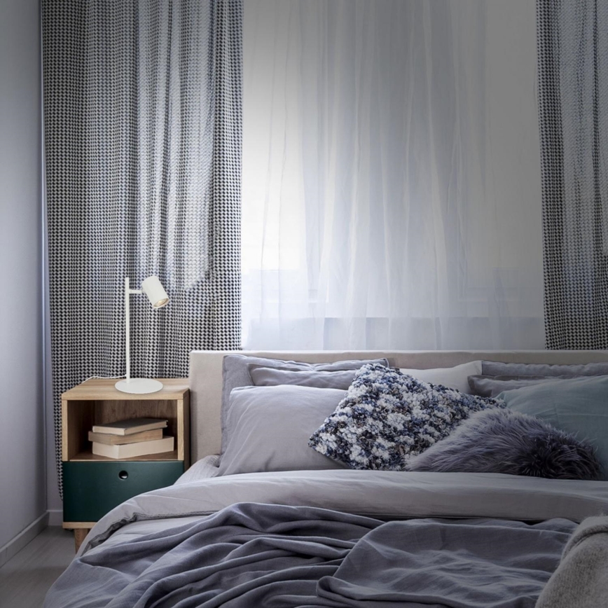 Briloner 7408-016 - Namizna svetilka RETRO 1xGU10/9W/230V bela
