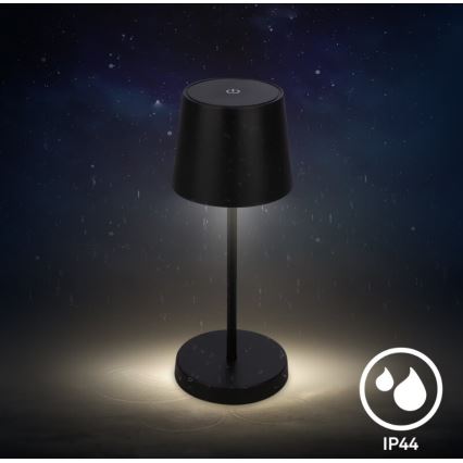 Briloner 7423015 - LED Zatemnitvena polnilna zunanja namizna svetilka LED/2,6W/5V IP44 2000 mAh črna