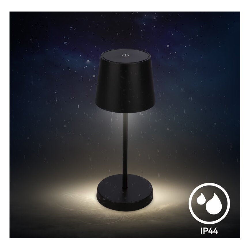 Briloner 7423015 - LED Zatemnitvena polnilna zunanja namizna svetilka LED/2,6W/5V IP44 2000 mAh črna