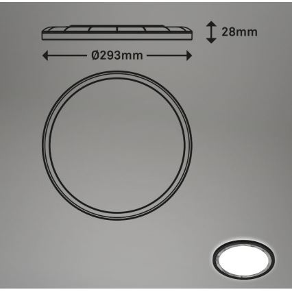 Briloner 7454-414 - LED Stropna svetilka DECO LED/18W/230V