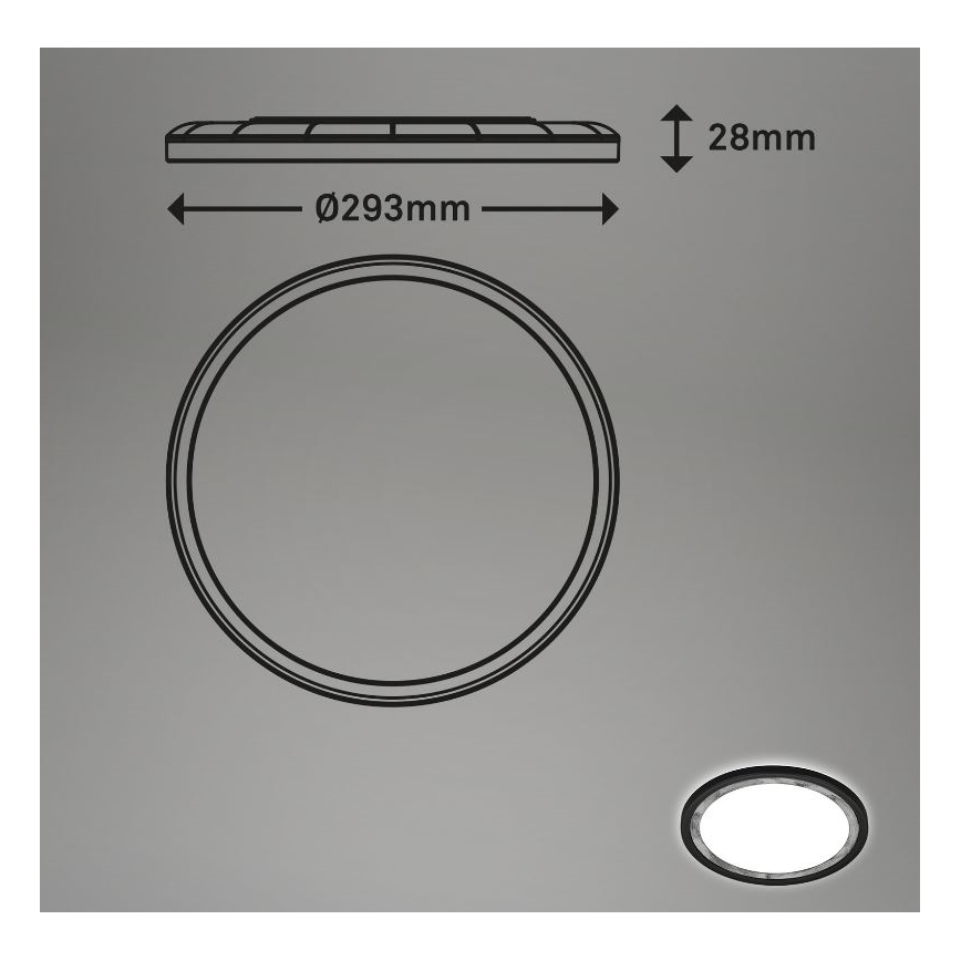 Briloner 7454-414 - LED Stropna svetilka DECO LED/18W/230V