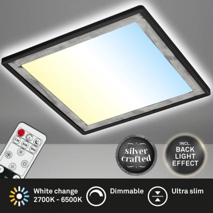 Briloner 7459-414 - LED Zatemnitvena stropna svetilka SLIM LED/22W/230V 2700-6500K + Daljinski upravljalnik